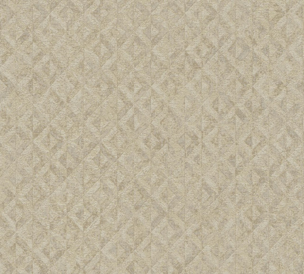 A.S. Création Vliestapete Jade 2 3D Tapete Beige Hintergrund leicht glänzend, Muster matt strukturie