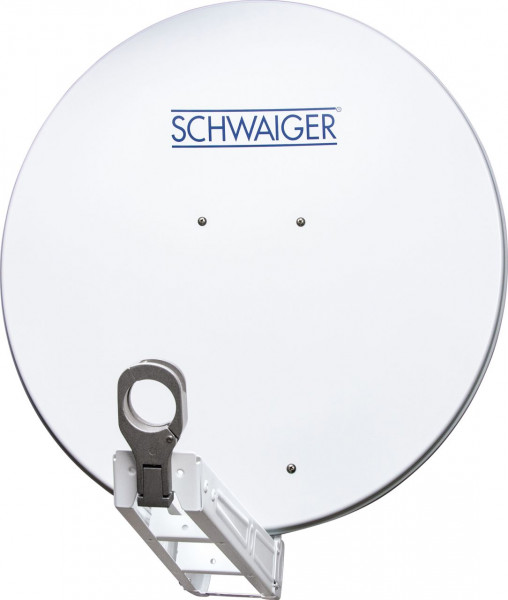 SCHWAIGER Aluminium Offset Antenne (75 cm), Hellgrau (RAL7035)