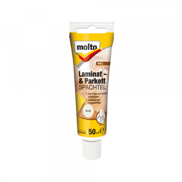 Molto Laminat + Parkettspachtel Weiss 50 ml