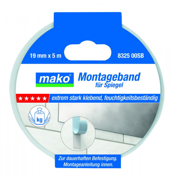 mako Montageband für Spiegel, PREMIUM